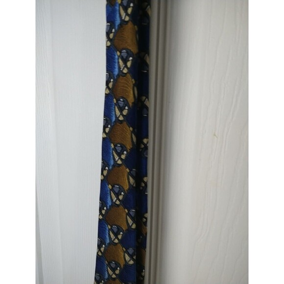 j garcia Blue Brown Artsy Never Swat A Fly Fourteen Collection Tie - Picture 3 of 8